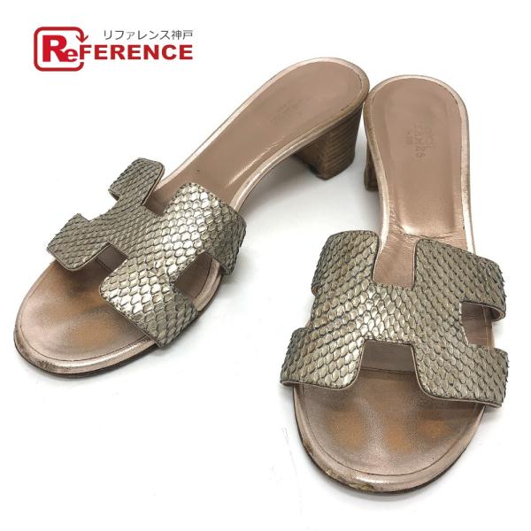 HERMES エルメス Ｈモチーフ オアジス オアシス ミュール サンダル 靴 レディースシューズ ...