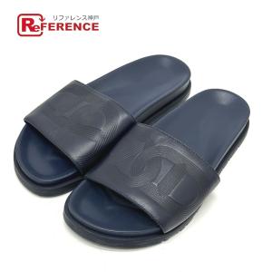 HERMES エルメス イズミール レザーサンダル/ シューズ 42 ブラック