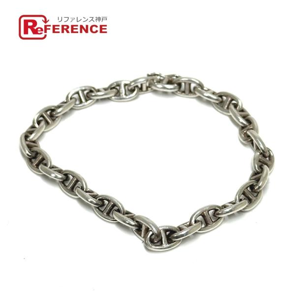 HERMES エルメス シェーヌダンクル TPM ヴィンテージ ブレスレット シルバー レディース【...