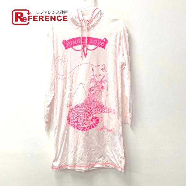 美品 HERMES エルメス レオパード トレーナーワンピース フード付き 長袖 アパレル ヒョウ ...