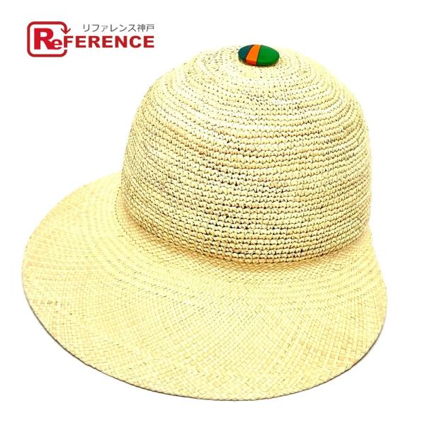 HERMES エルメス キャスケット ストローキャップ 麦わら帽子 ストロー レディース ナチュラル
