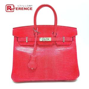 HERMES エルメス バーキン25 カバン ハンドバッグ リザード D刻 ローズエクストリーム ピンク レディース【中古】美品｜reference