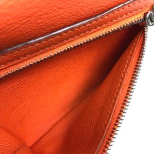 メンズ 二つ折り財布 小銭入れあり ユニセックス レディース メンズ オレンジ ベアン エルメス コレクション オレンジ エルメス Hermes 中古 2578 30 リファレンス