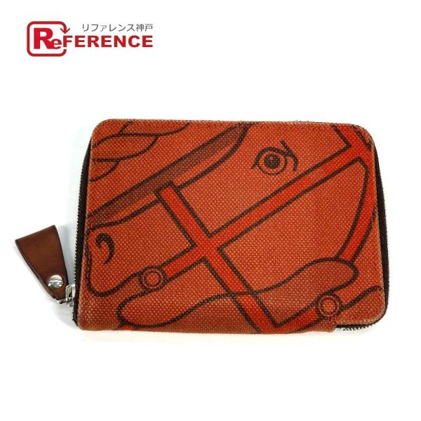 HERMES エルメス スティープルPM コンパクトウォレット ラウンドファスナー 馬 2つ折り財布...
