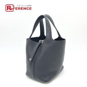 未使用 HERMES エルメス ピコタンロックPM カバン バッグ ハンドバッグ ブラック レディース【中古】