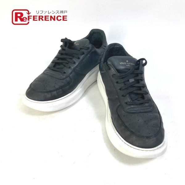 LOUIS VUITTON ルイヴィトン 靴 紐 ビバリーヒルズライン スニーカー ブラック メンズ...