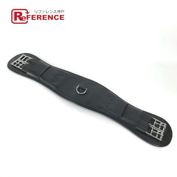 HERMES エルメス 腹帯  乗馬用品 馬具 乗馬用 馬具 雑貨 ブラック ユニセックス【中古】