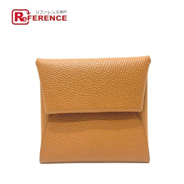 美品 HERMES エルメス バスティア 財布 小銭入れ コインケース ゴールド レディース【中古】