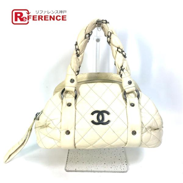CHANEL シャネル CC ココマーク  チェーン ミニ ボストンバッグ バブルキルト ハンドバッ...