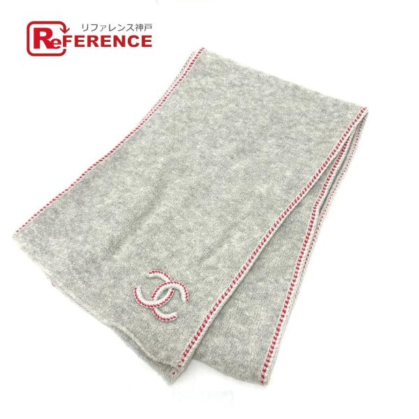 未使用 CHANEL シャネル ココマーク アパレル 2024年モデル マフラー グレー レディース...