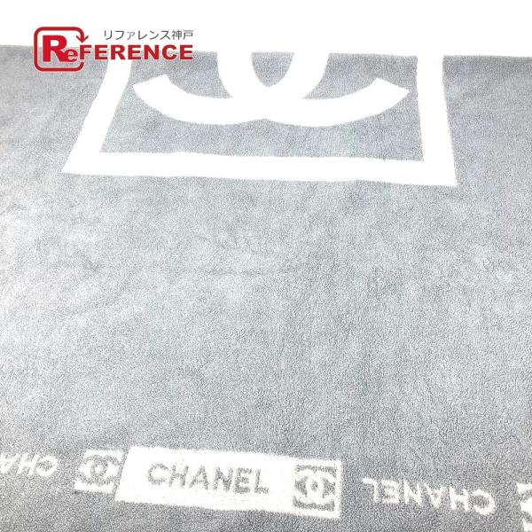 CHANEL シャネル CC ココマーク スポーツ ビーチタオル バイカラー バスタオル インテリア...