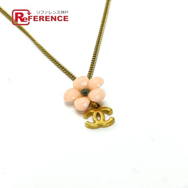 CHANEL シャネル ココマーク フラワー カメリア チェーン 05A ネックレス ゴールド レデ...