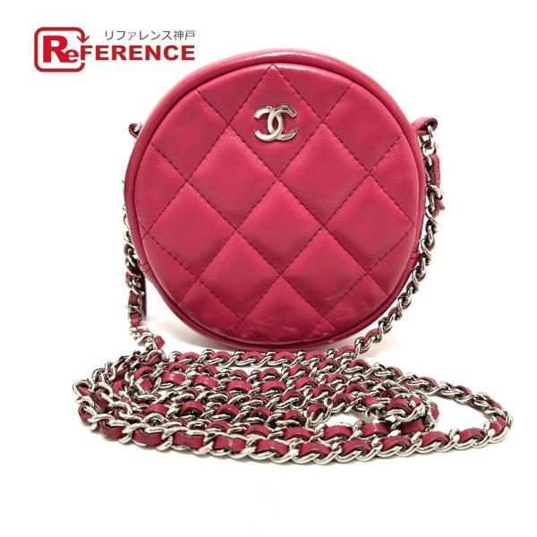 CHANEL シャネル ココマーク ラウンド チェーン ショルダーバッグ ベージュ レディース【中古...