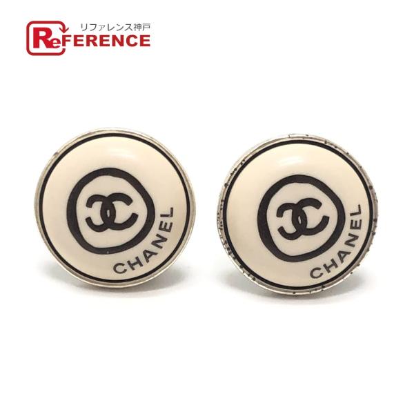 CHANEL シャネル ココマーク サークル ボタン 手書き風 アクセサリー クリップ式 00T イ...