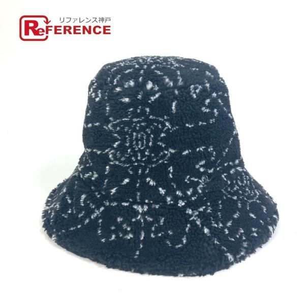 CHANEL シャネル 帽子 ココマーク CC ボア バケットハット ハット ファー ブラック レデ...