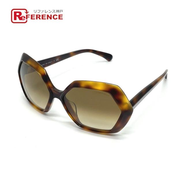 CHANEL シャネル 5367-A 六角 アイウェア サングラス プラスチック レディース ブラウ...