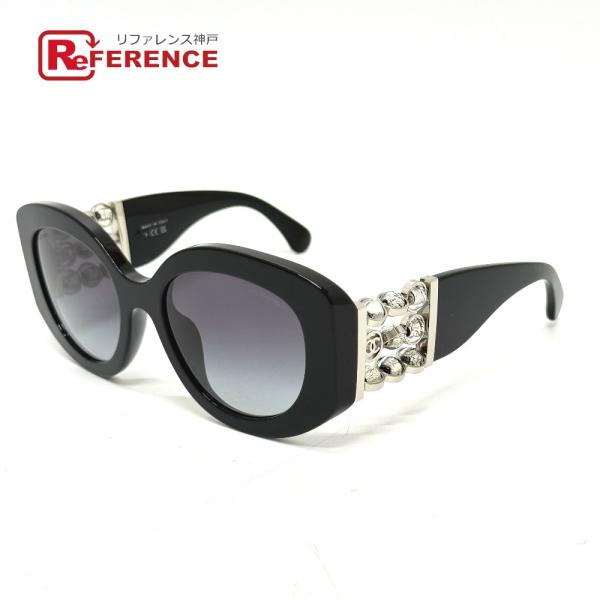 新品同様 CHANEL シャネル 5543-HA ヴェネチアン オーバル シェイプ アイウェア 小物...