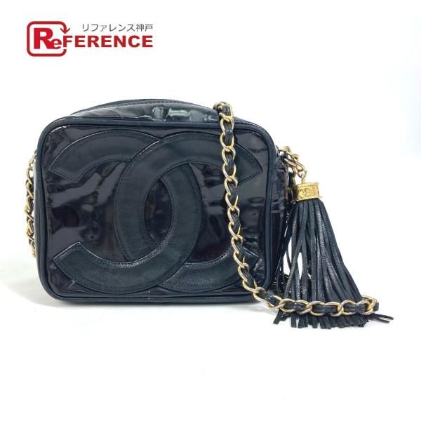 CHANEL シャネル CC  ココマーク ポシェット タッセル カバン フリンジ チェーン 斜め掛...