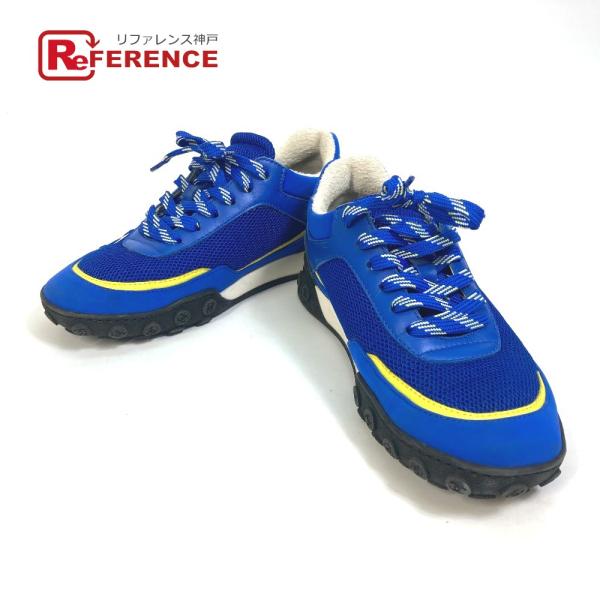 CHANEL シャネル G34086　 CC ココマーク メッシュ 靴 紐 スニーカー ナイロン ブ...