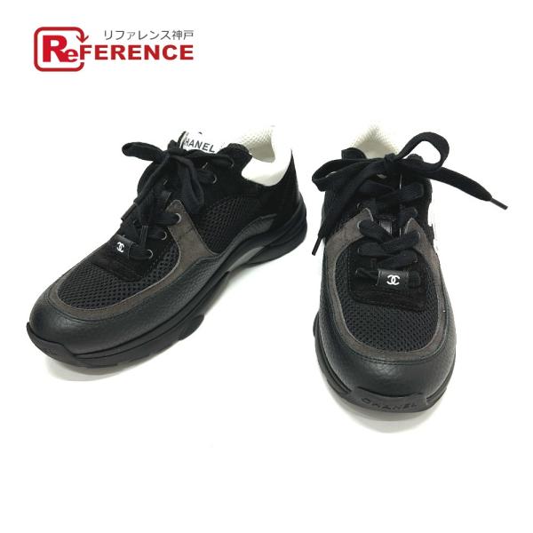 新品同様 CHANEL シャネル G38299 サイドココマーク ロートップカーフスキン ローカット...