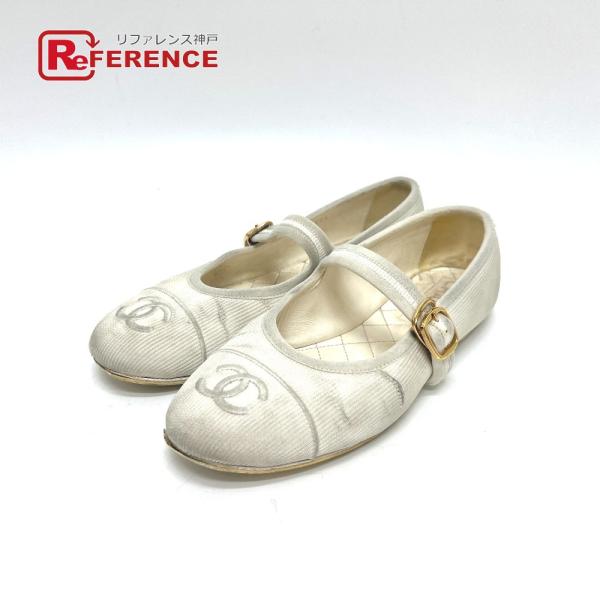 CHANEL シャネル G45503 メリージェーン バレエシューズ 靴  24S 靴その他 ホワイ...