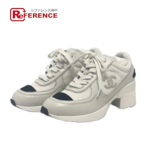 未使用 CHANEL シャネル G46871 ココマーク シャイニーカーフスキン スエード ヒール ...