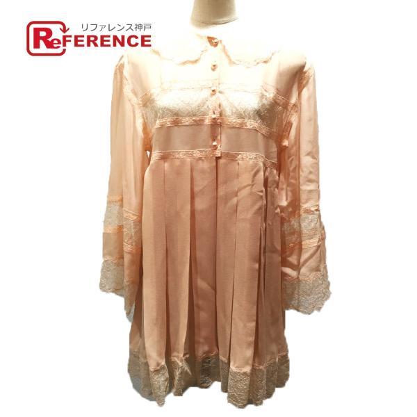 未使用 CHANEL シャネル ワンピース シルク 17S レース切り替え ドレス  レディース サ...