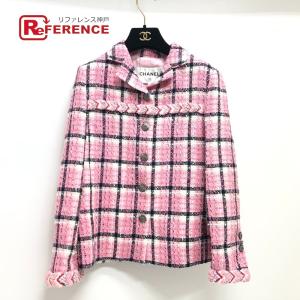 美品 CHANEL シャネル P77302 ココマークボタン アパレル トップス アウター 長袖 24S ジャケット ピンク レディース【中古】