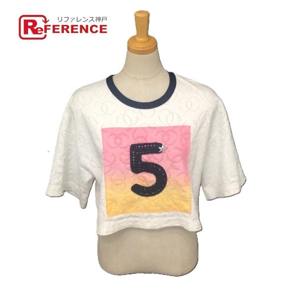 CHANEL シャネル P76438 No.5 スター ココマーク 半袖 Tシャツ 夏服 シャツ 半...