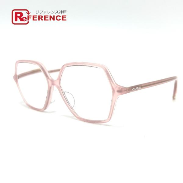 美品 CHANEL シャネル 3447-A ヘキサゴン アイウェア 眼鏡 遠近両用　ピンク レディー...