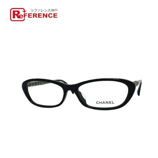 CHANEL シャネル 3215-A ココマーク スタッズ 伊達メガネ メガネフレーム アイウェア ...