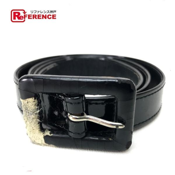 CHANEL シャネル ファッション小物 雑貨 アパレル 97C ベルト エナメル ブラック レディ...