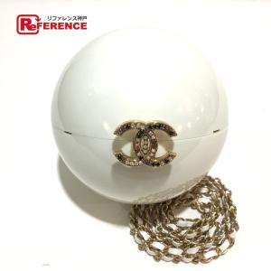 特別価格継続 のシャネル Cc レディースバッグ ホワイト ゴールド金具 ショルダーバッグ Cc ボール型 未使用 中古 Chanel レディース シャネル ココマーク 買取 古い の