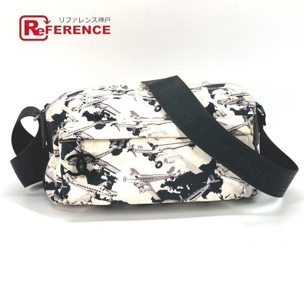 CHANEL シャネル カバン 斜め掛け ポシェット エアライン ショルダーバッグ ブラック レディ...