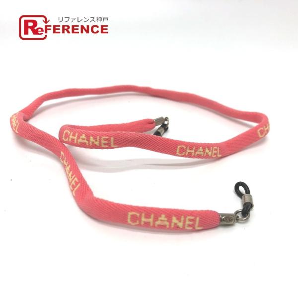 CHANEL シャネル グラスコード メガネストラップ メガネ掛け 雑貨 ピンク レディース【中古】
