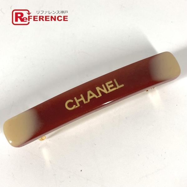 CHANEL CC ヘアアクセサリー 01A バレッタ ブラウン レディース【中古】 シャネル ココ...