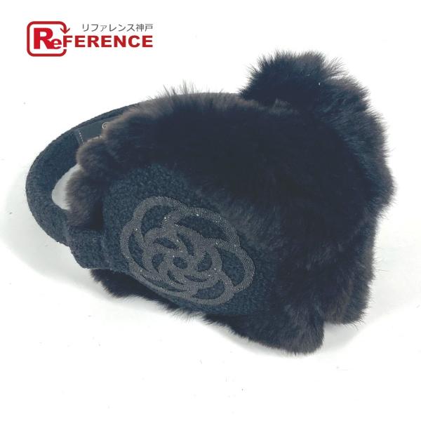 CHANEL シャネル カメリア ストーン マフラー アクセサリー 耳あて イヤーウォーマー イヤー...