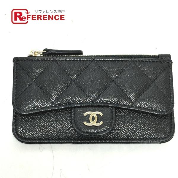 未使用 CHANEL シャネル AP2570 ココマーク マトラッセ クラシック ジップ カードケー...