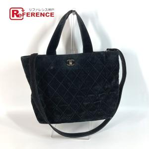 CHANEL シャネル CC ココマーク ターンロック ショルダーバッグ 肩掛け カバン 2WAYバッグ マトラッセ トートバッグ ブラック 【中古】