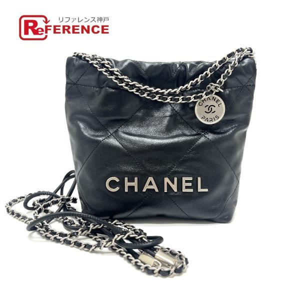 新品同様 CHANEL シャネル AS3980 シャネル22 ミニ 2WAY チェーン カバン ショ...
