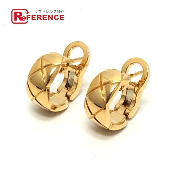 未使用 CHANEL シャネル ココクラッシュ アクセサリー ジュエリー フープ 両耳 マトラッセ ...