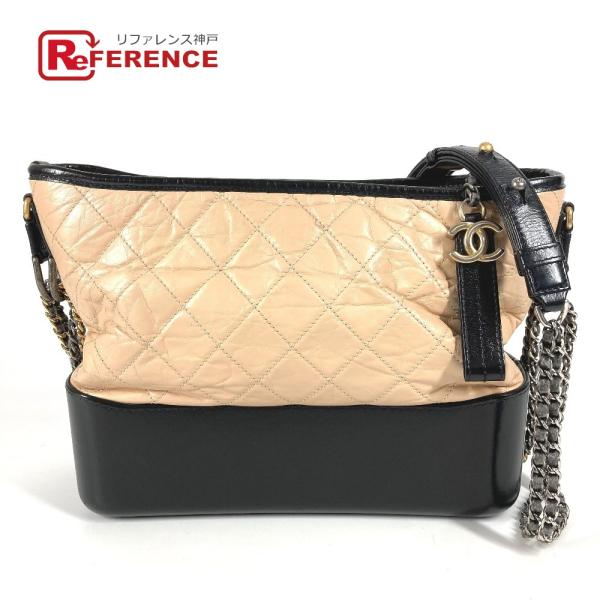 CHANEL シャネル A93824 ガブリエル マトラッセ キルティング 斜め掛け チェーンバッグ...