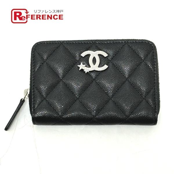 未使用 CHANEL シャネル AP3728　 スターココマーク ジップ 25B マトラッセ 2つ折...
