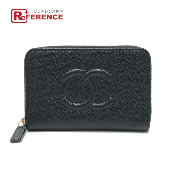 未使用 CHANEL シャネル AP4658 ココマーク ジップ コインパース ミニ財布 フラグメン...
