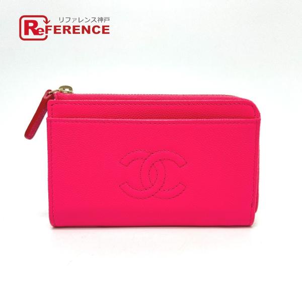未使用 CHANEL シャネル AP4661 フラグメントケース ジップ コンパクトウォレット カー...
