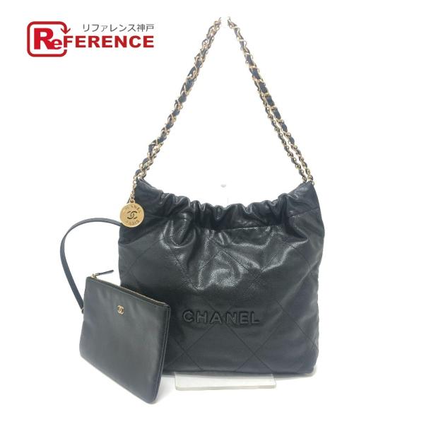 CHANEL シャネル AS3260 シャネル22 スモール ココマーク ゴールド金具 カバン 肩掛...