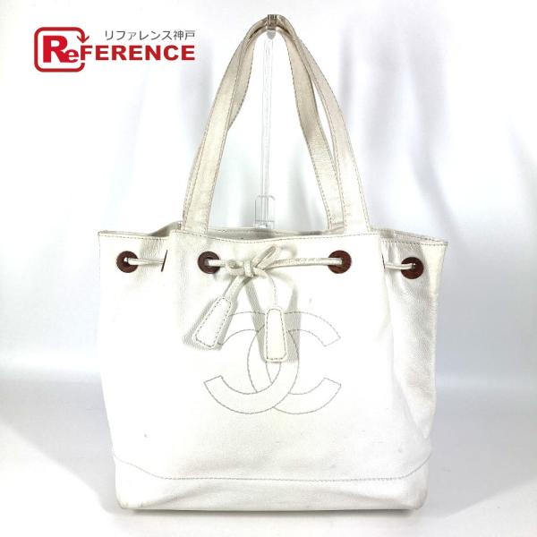 CHANEL シャネル CC ココマーク ロゴ 巾着 カバン トートバッグ 肩掛け ヴィンテージ シ...