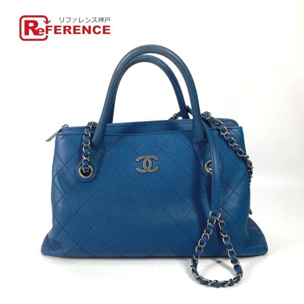 CHANEL シャネル CC ココマーク マトラッセ キルティング チェーン 2WAY トートバッグ...