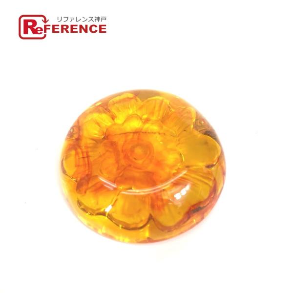 CHANEL シャネル ブランド小物 96A カメリア サークル型 ブローチ プラスチック オレンジ...