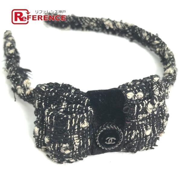 CHANEL シャネル リボン りぼん ヘアバンド ヘッドバンド ヘアアクセサリー カチューシャ ブ...